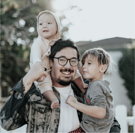 Father with his children