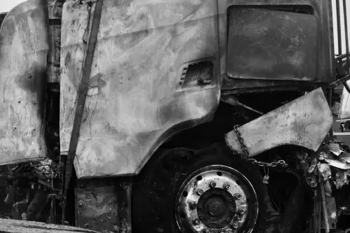 Destroyed commercial truck cab illustrating the aftermath of a California truck accident